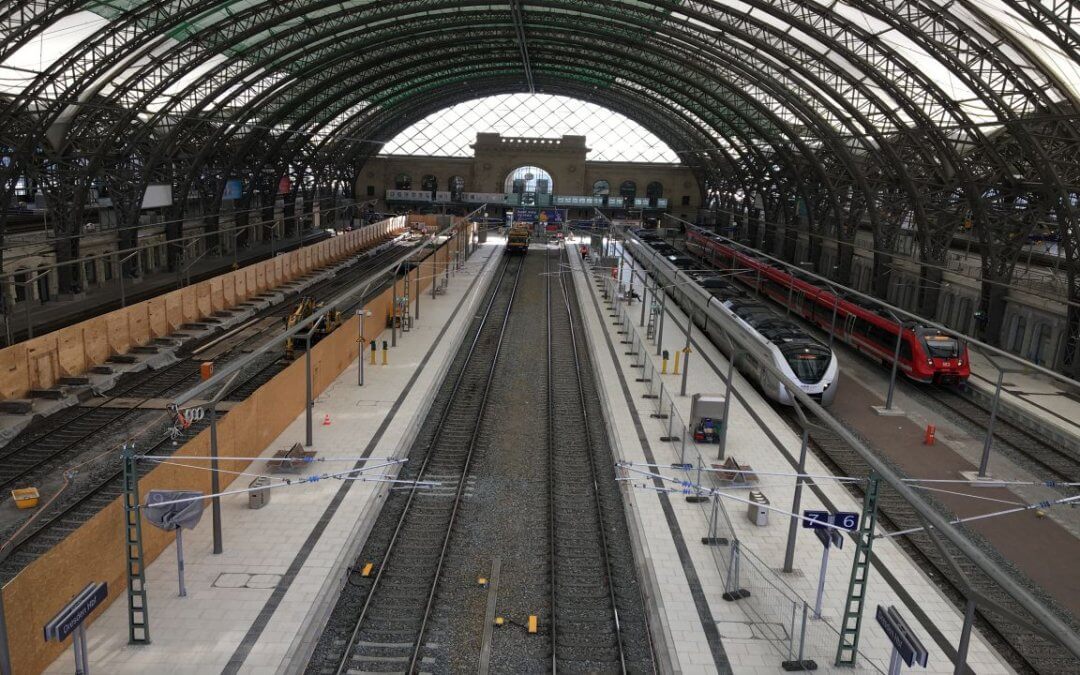 Bahnsteige in Dresden
